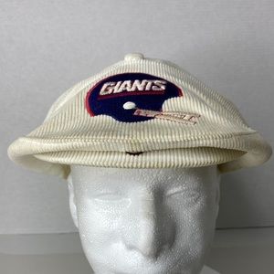 NY Giants Cordaroy adjustable newsboy hat By The Sun Makers Very Rare Vintage